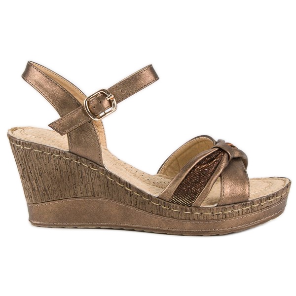 Sandale maro vinceza