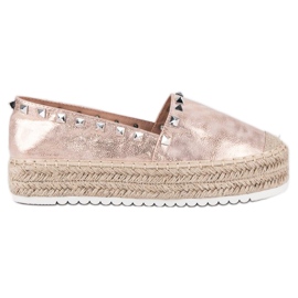 Forever Folie Espadrile pe platformă roz