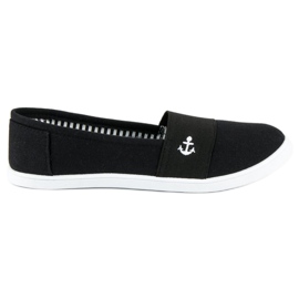 McKey Tenisi negri cu slip-on negru