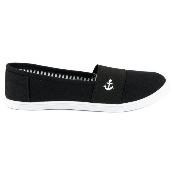 McKey Tenisi negri cu slip-on negru