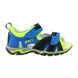 Sandale Pe Velcro Bartek 16187 cobalt negru albastru verde