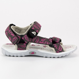 American Club Tânără americană Sandale Velcro gri American Club Tânără americană Sandale Velcro gri
