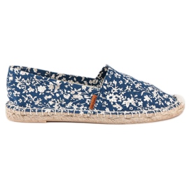McKey Espadrile Albastre In Flori albastru