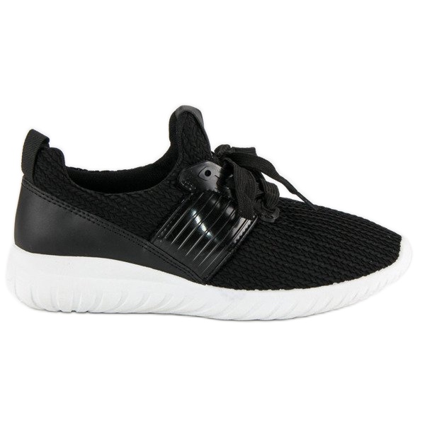 Pantofi sport din material textil negru Pantofi sport din material textil negru