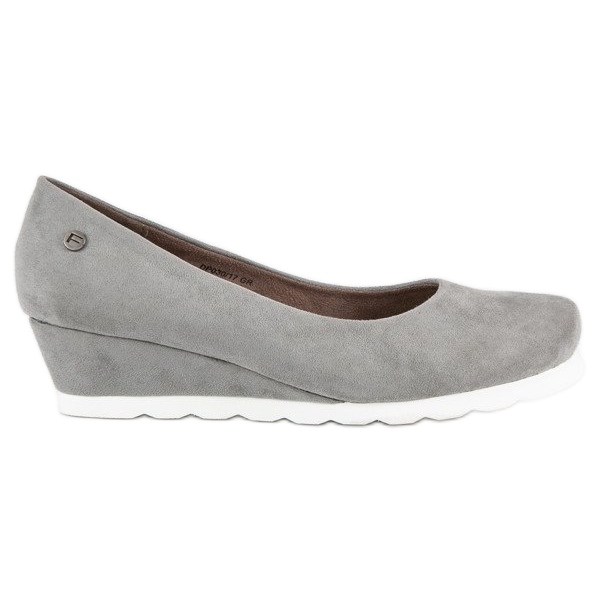 Filippo Pompe de piele intoarsa de dama gri