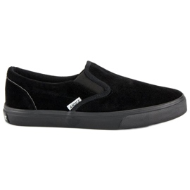 Andy Z Pantofi de piele intoarsa neagra negru
