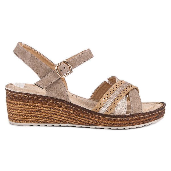 Sandale casual vinceza maro