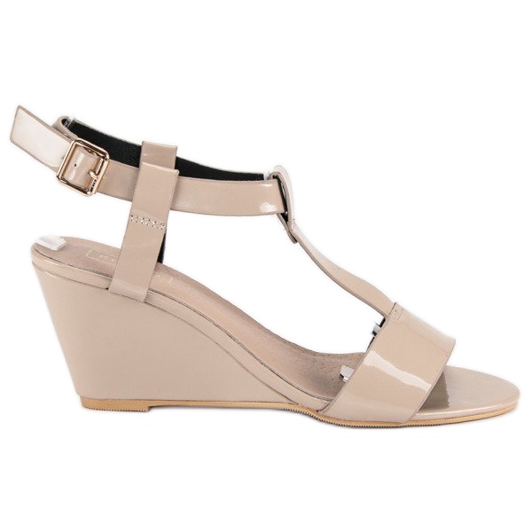 Filippo Sandale cu pană lacuite maro