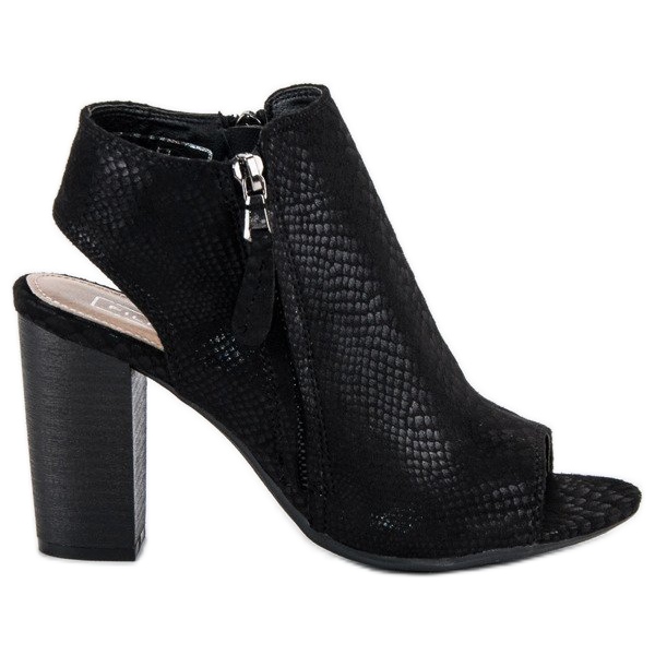 Filippo Sandale Negre Cu Față negru