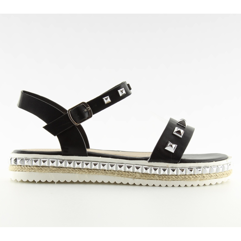 Sandale negre cu crampoane 35-132 negre negru