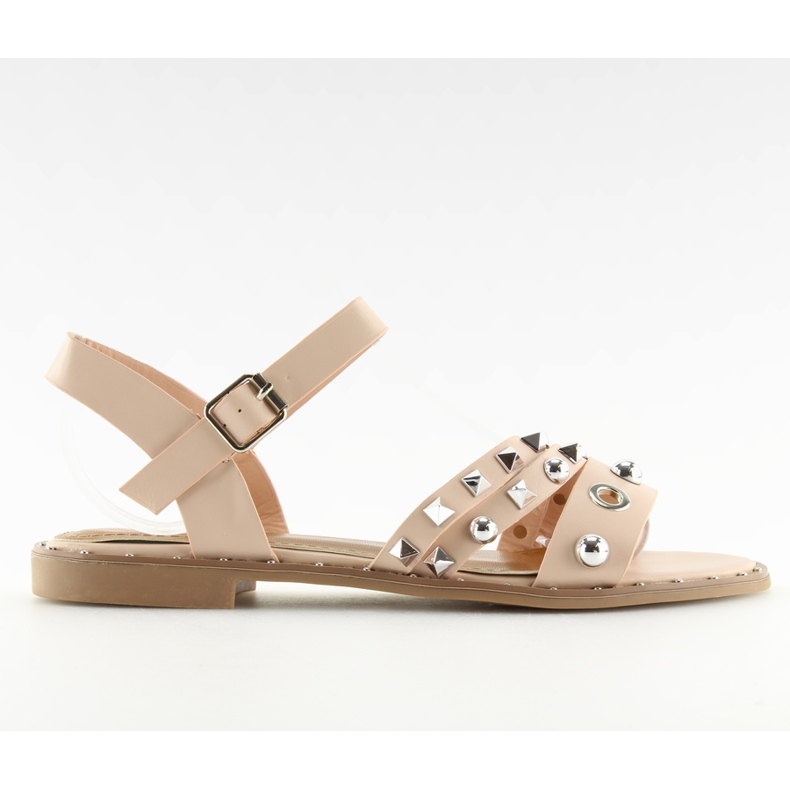 Sandale pe talpă plată roz 99-19 Roz