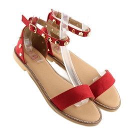 Sandale cu crampoane roșii 117-11 Roșu roşu