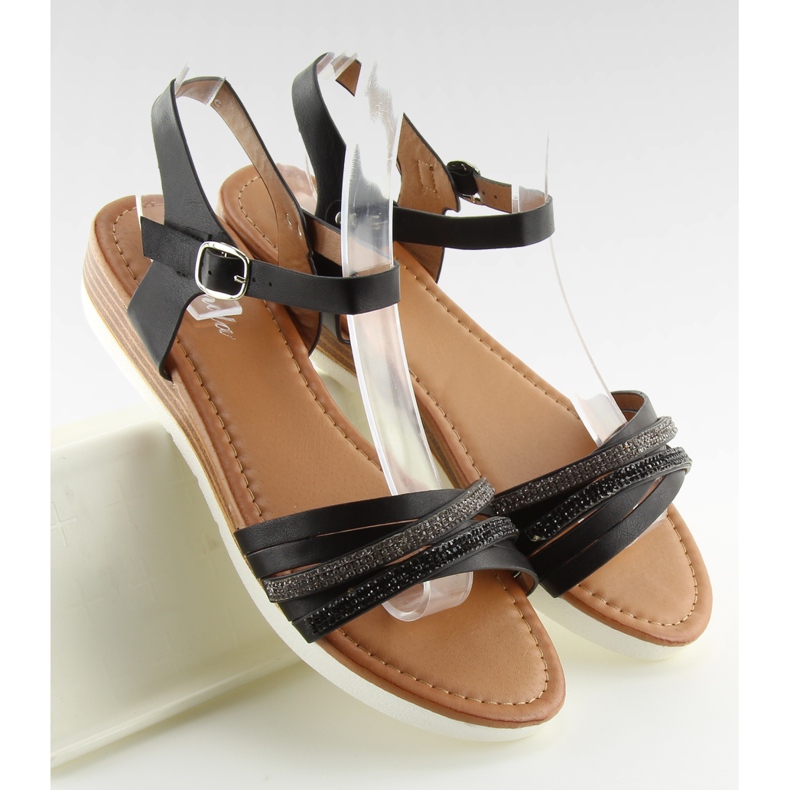 Sandale negre pentru femei 620-29 negre negru