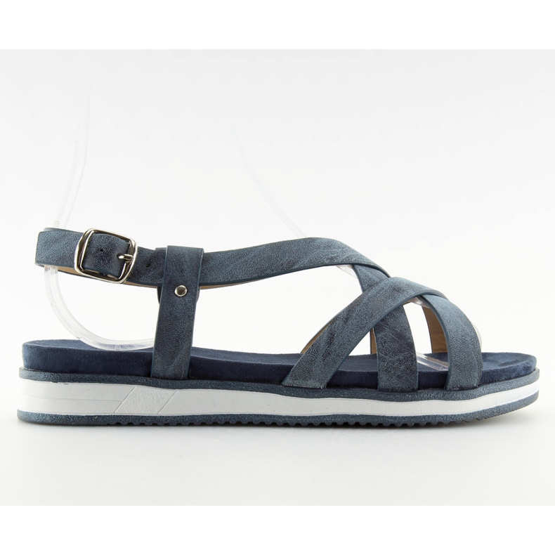 Sandale de dama foarte confortabile bleumarin 1499 Navy albastru marin