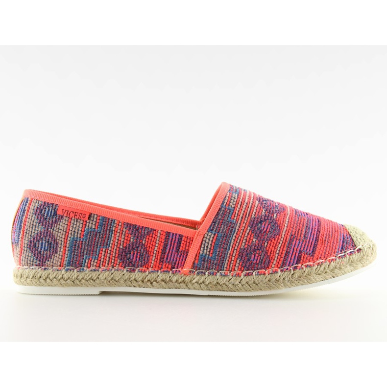 Espadrile dama Fluo 3051 Fushia portocale