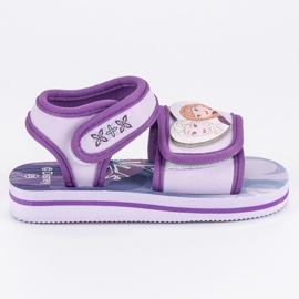 Sandalele de velcro au gheață violet