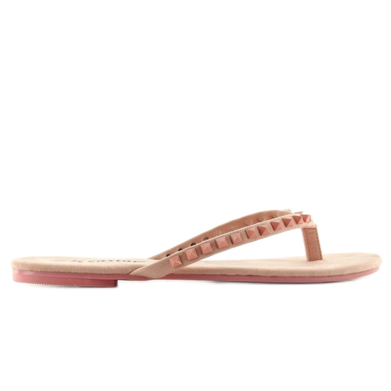 Flip-flops cu crampoane piramidale DD26 Pink roz Flip-flops cu crampoane piramidale DD26 Pink roz