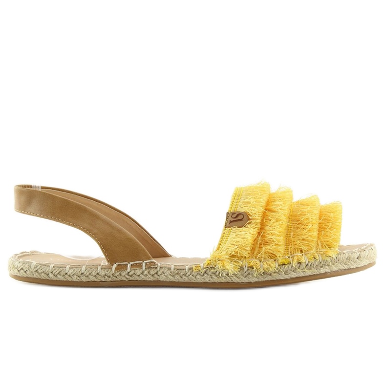 Espadrile în stil caraibian galben 8413 Galben