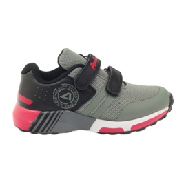 American Club Pantofi sport ADI americani pentru copii 16687 gri negru roșu American Club Pantofi sport ADI americani pentru copii 16687 gri negru roșu
