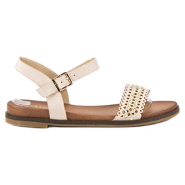 Licean Sandale bej elegante Licean Sandale bej elegante