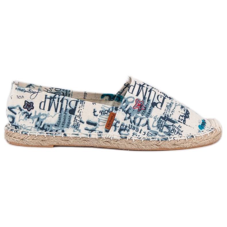 McKey Espadrile elegante alb albastru albastru marin McKey Espadrile elegante alb albastru albastru marin