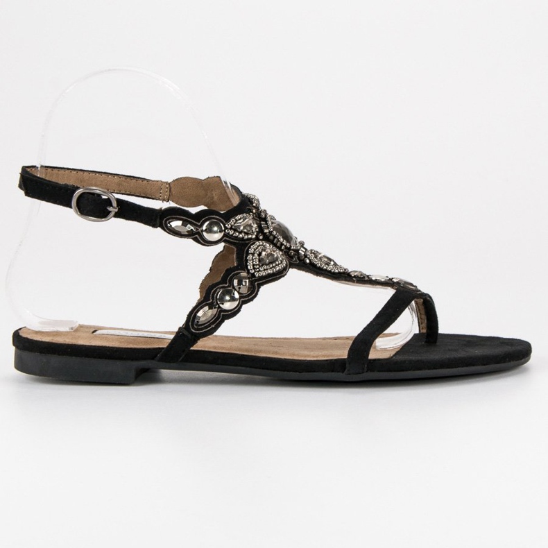 Corina Flip-flops eleganti negru gri