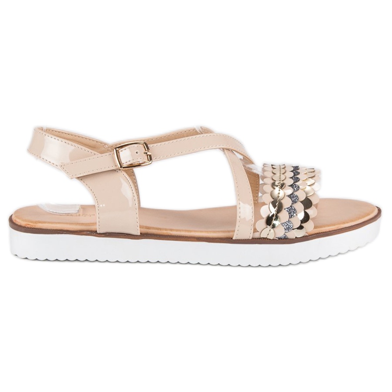 Vices Sandale cu vicii patentate maro multicolor Vices Sandale cu vicii patentate maro multicolor