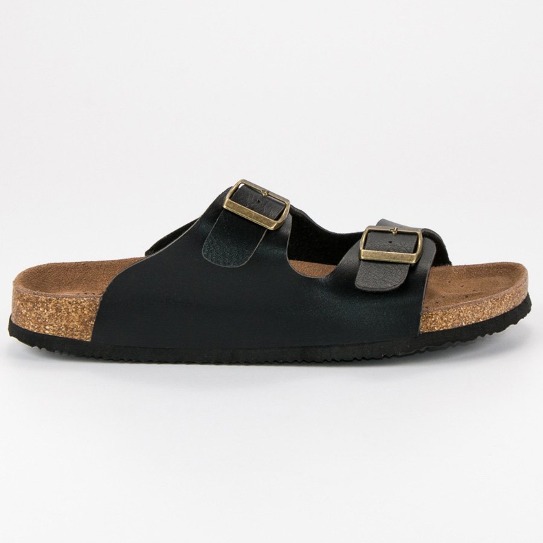 American Club Papuci americani bărbați confortabili negru