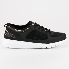 Adidași Camo slip-on negru