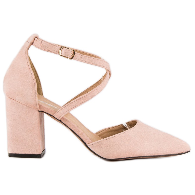 Seastar Sandale elegante din piele intoarsa roz Seastar Sandale elegante din piele intoarsa roz