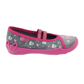 Pantofi copii Befado 116X238 gri roz Pantofi copii Befado 116X238 gri roz