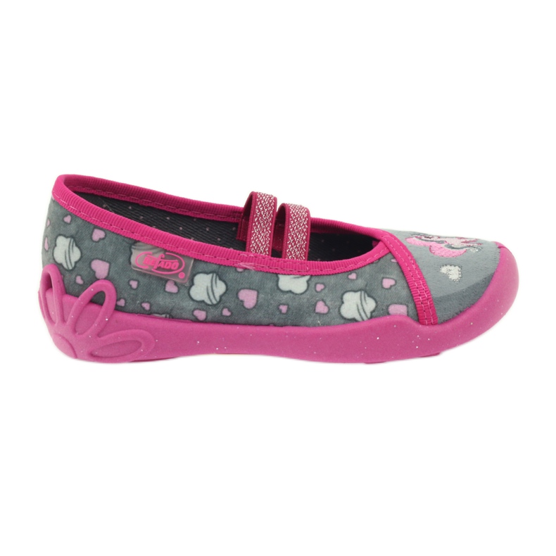 Pantofi copii Befado 116X238 gri roz Pantofi copii Befado 116X238 gri roz