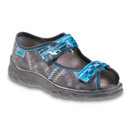 Pantofi copii Befado 969X117 albastru gri