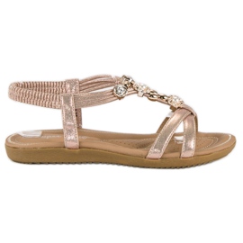 Super Mode Sandale de dama elegante roz Super Mode Sandale de dama elegante roz