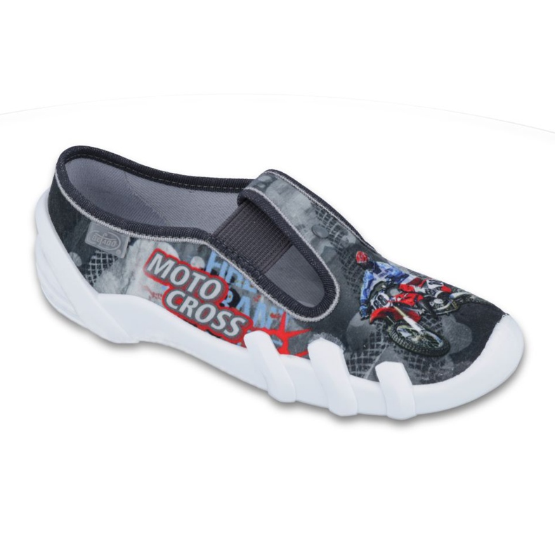 Befado alti pantofi copii 290Y167 gri roșu