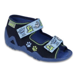 Pantofi copii Befado verzi 250P076 albastru verde albastru marin