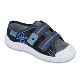 Pantofi copii Befado 672Y060 negru albastru gri
