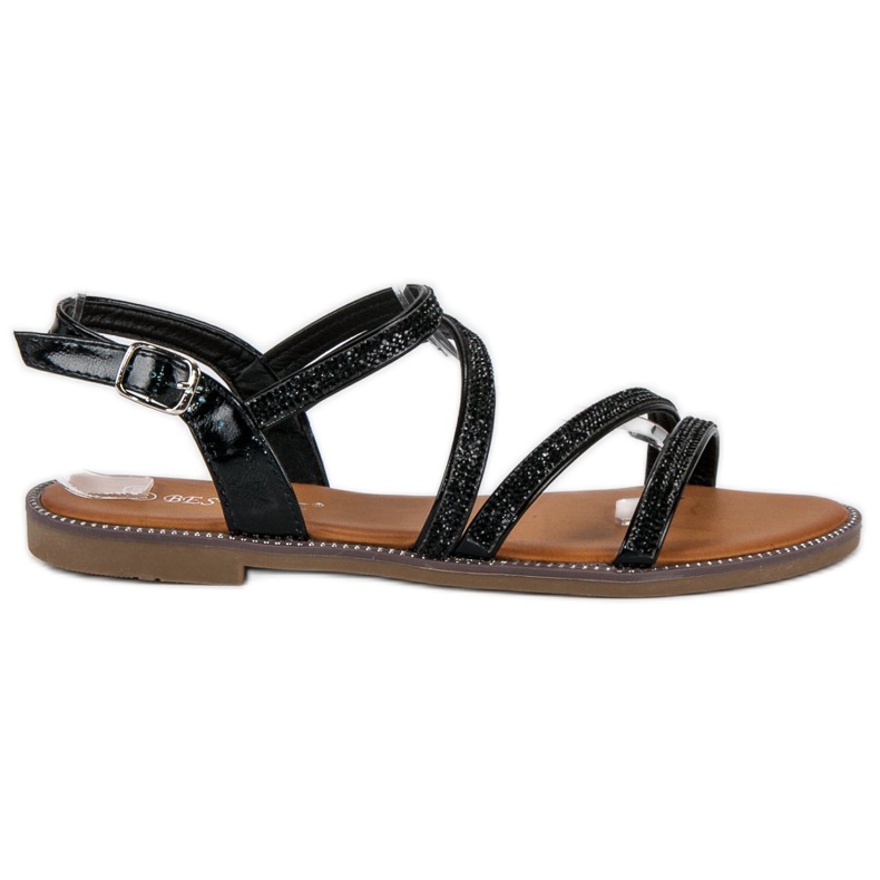 Bestelle Sandale negre pentru femei negru