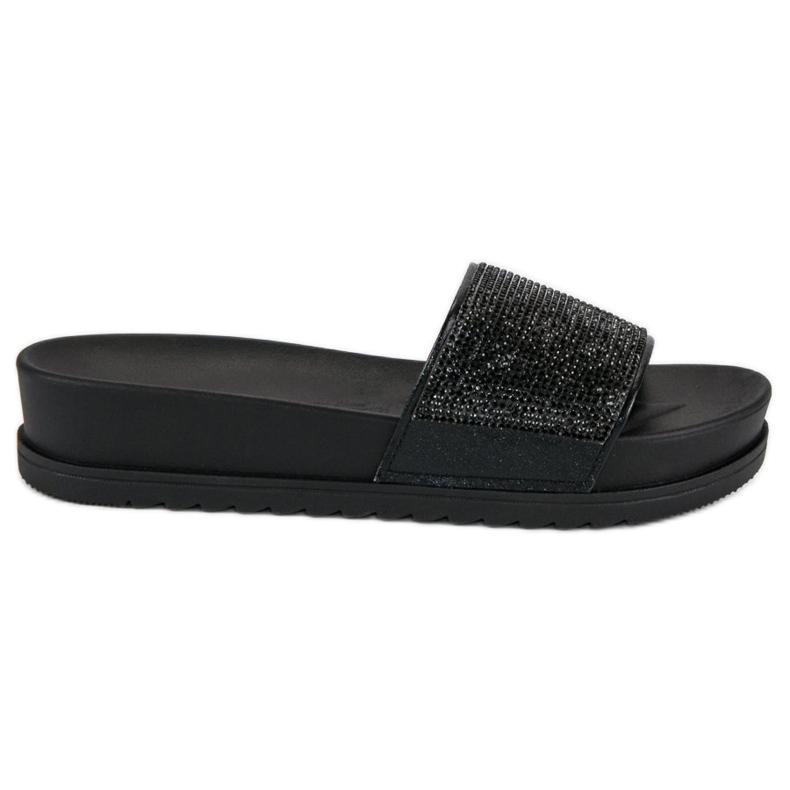 Papuci negri eleganti negru Papuci negri eleganti negru