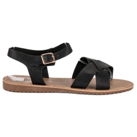 Anesia Paris Sandale negre de dama negru Anesia Paris Sandale negre de dama negru