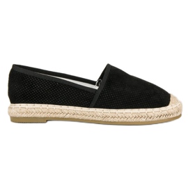 Bestelle Espadrile negre ajurate negru