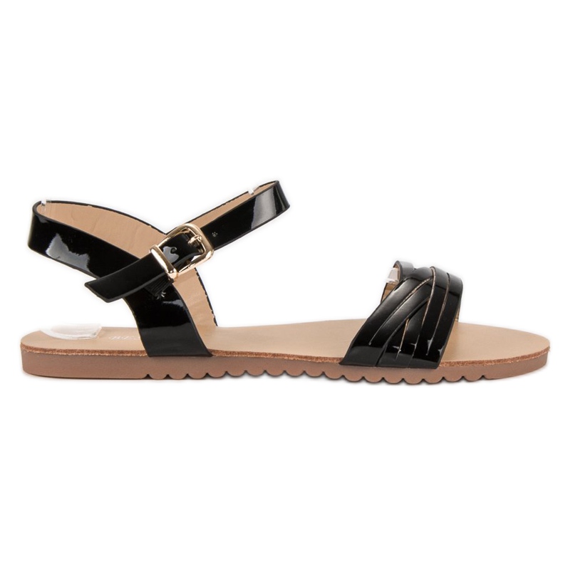 Bestelle Sandale negre lacuite negru