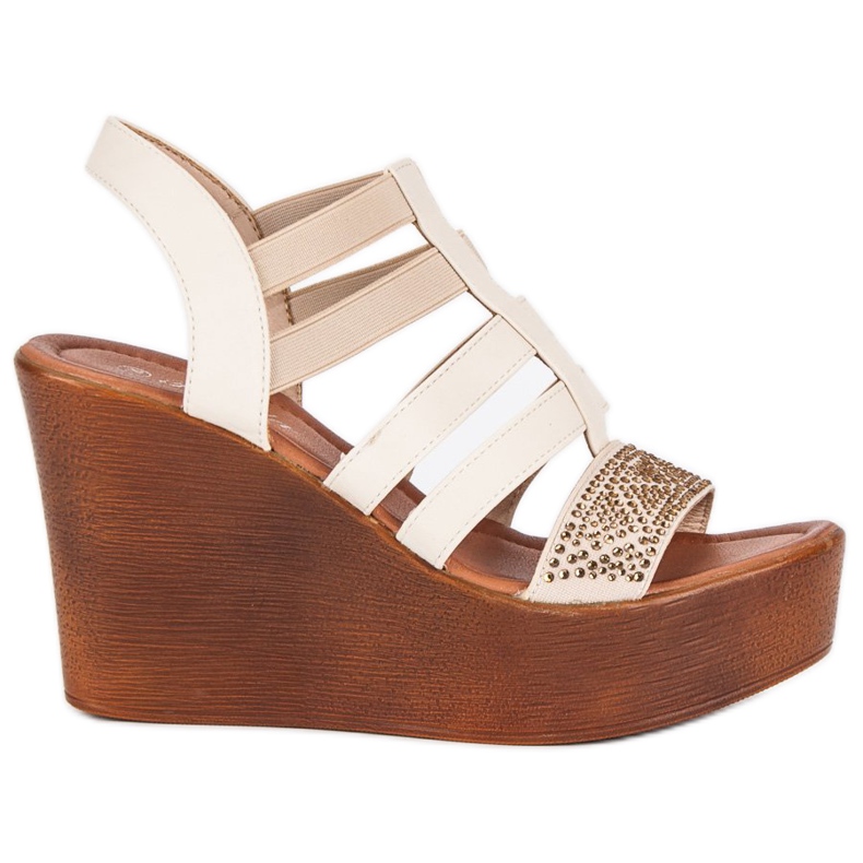 Renda Sandale ușoare cu pană maro