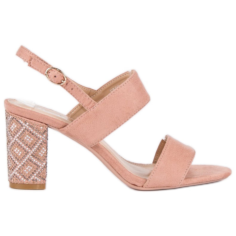 Sandale elegante cu margele roz Sandale elegante cu margele roz