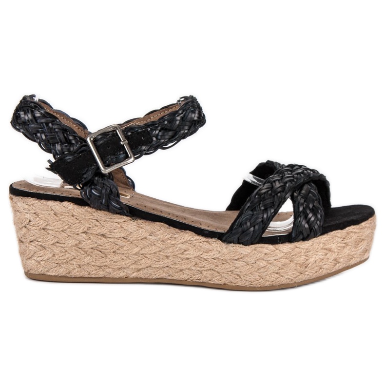 Corina Sandale espadrile negre negru