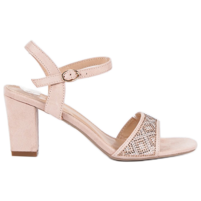 Sandale elegante cu toc înalt maro