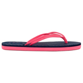 Ax Boxing Flip-flops din cauciuc albastru roz