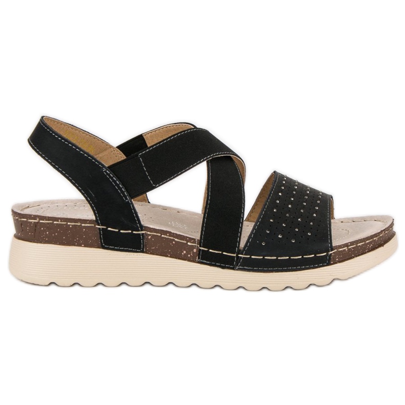 Sandale slip-on vinceza negru