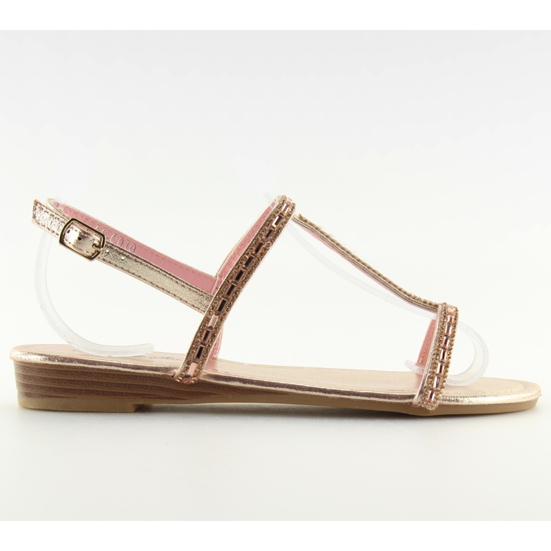 Sandale cu zirconi cubic roz 86-C010 Roz Sandale cu zirconi cubic roz 86-C010 Roz