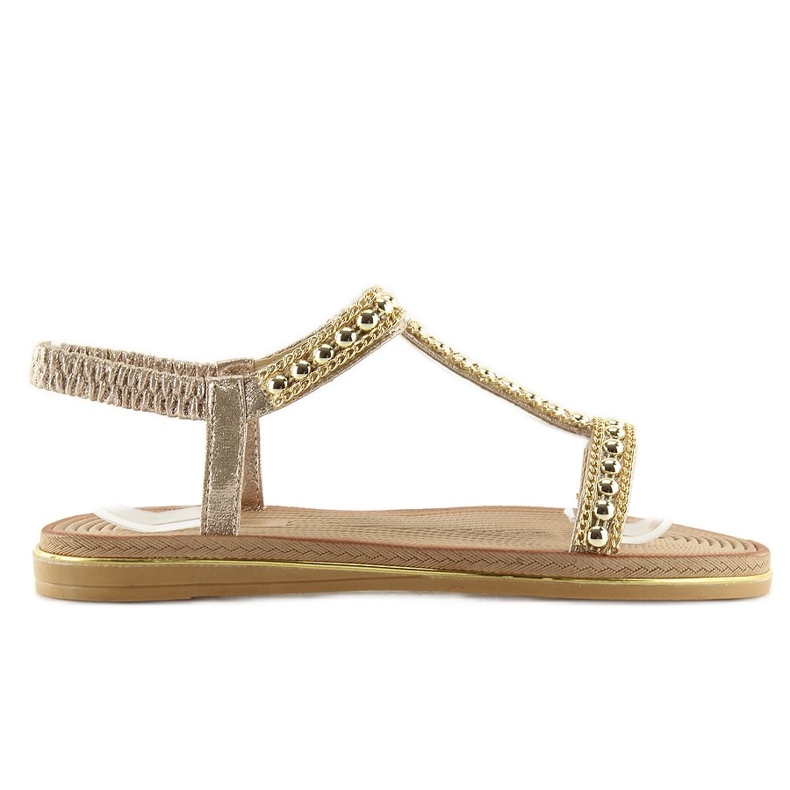 Sandale de damă aurii S37-san LT.GOLD de aur